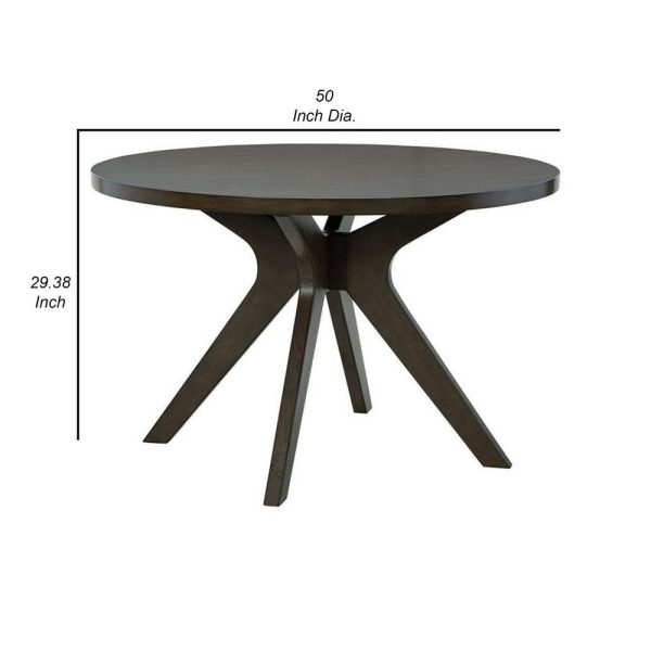 Ashley Wes 50  Dining Table, Angled Legs, Rich Brown Finish Online Sale - Image 5