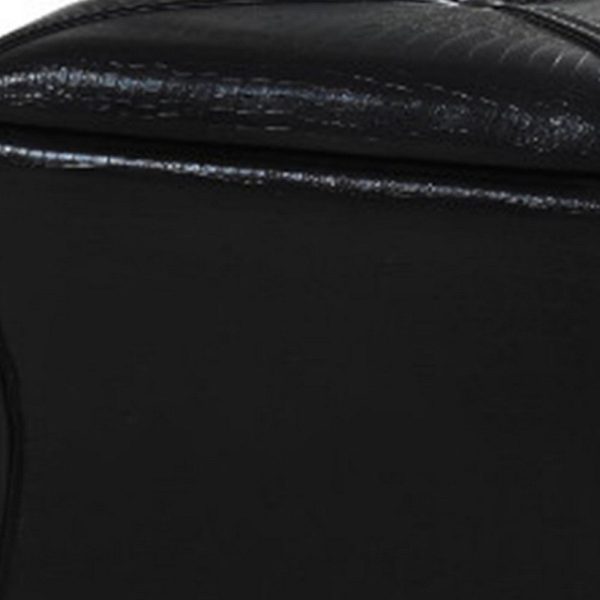 Leatherette Button Tufted Square Storage Ottoman with Seating, Black By Casagear Home Cheap - Image 2