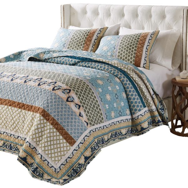 Ello 2pc XL Twin Quilt and Pillow Sham Set, Bohemian Print, Multicolor By Casagear Home For Discount - Image 2