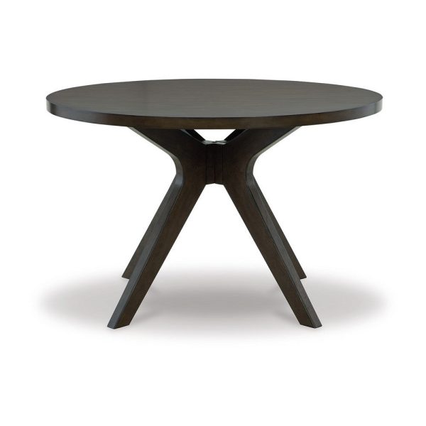Ashley Wes 50  Dining Table, Angled Legs, Rich Brown Finish Online Sale - Image 2