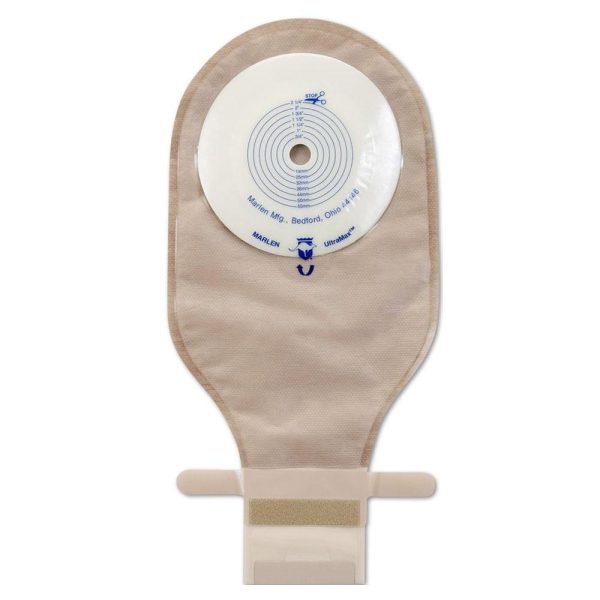 Ultramax Drainable Flat Pouch With AquaTack Hydrocolloid Barrier 1  Opening With Kwik-Klose II Closure, Opaque Cheap - Image 2