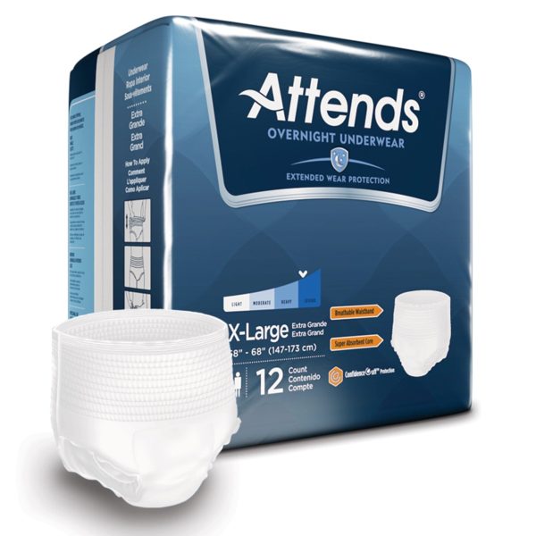 Attends Overnight Underwear with Extended Wear Protection Discount - Image 3